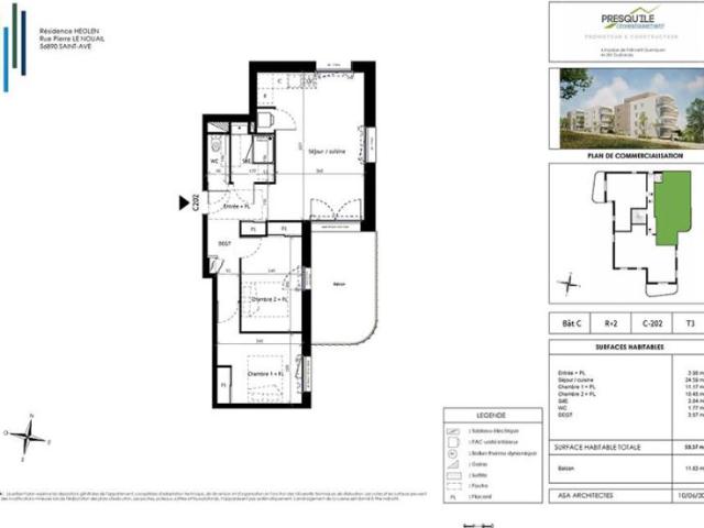 Appartement T3 59.37