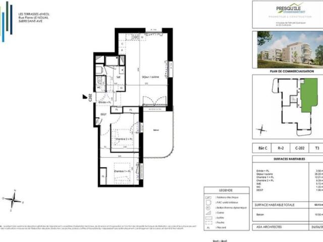 Appartement T3 60.15