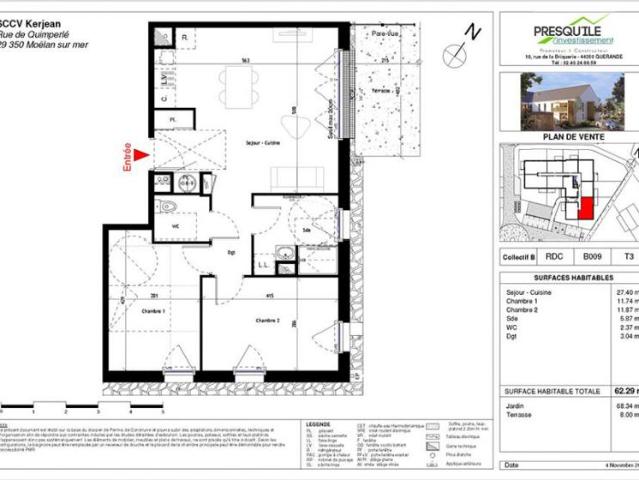 Appartement T3 62.29