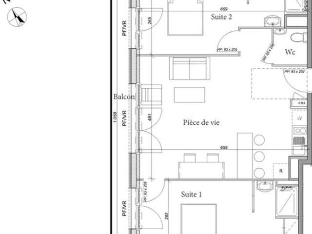 Appartement T3 65