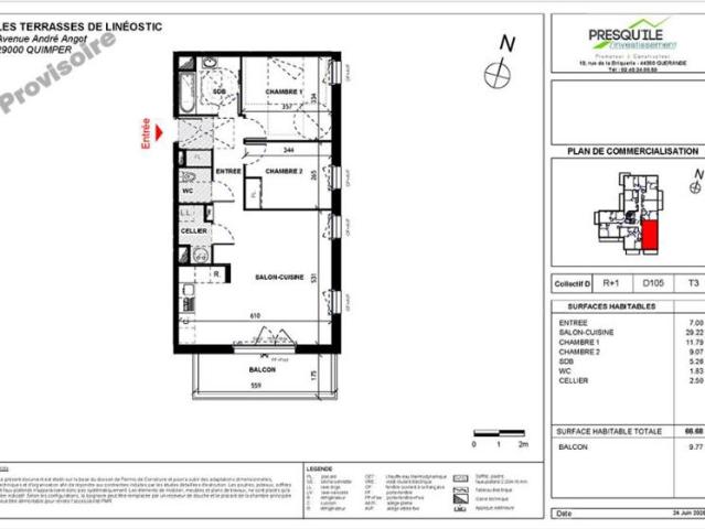 Appartement T3 66.68