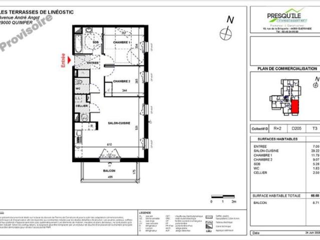 Appartement T3 66.68