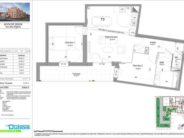 Appartement T3 68.6