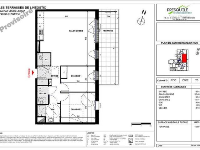 Appartement T3 68.33