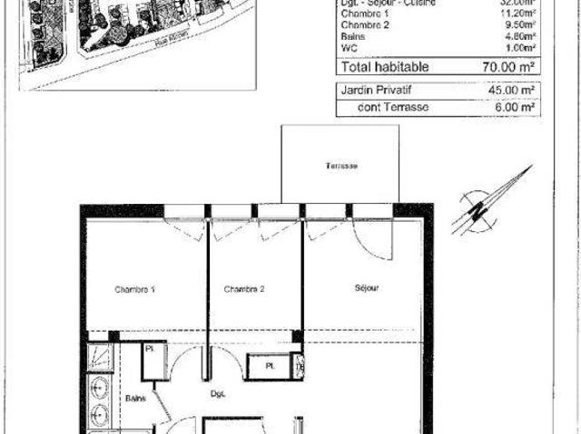 Appartement T3 70m2 à louer à Blois | Pichet