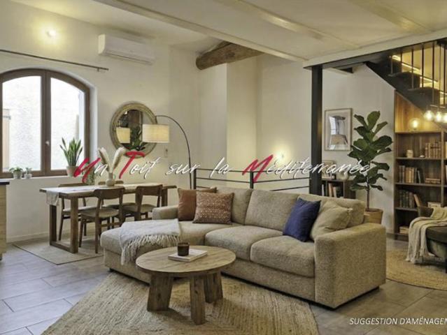 Appartement T3, 75m2, dans une ancienne bâtisse rénovée à Solliès Pont