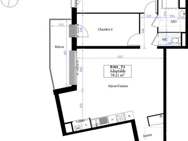 Appartement T3 78.21