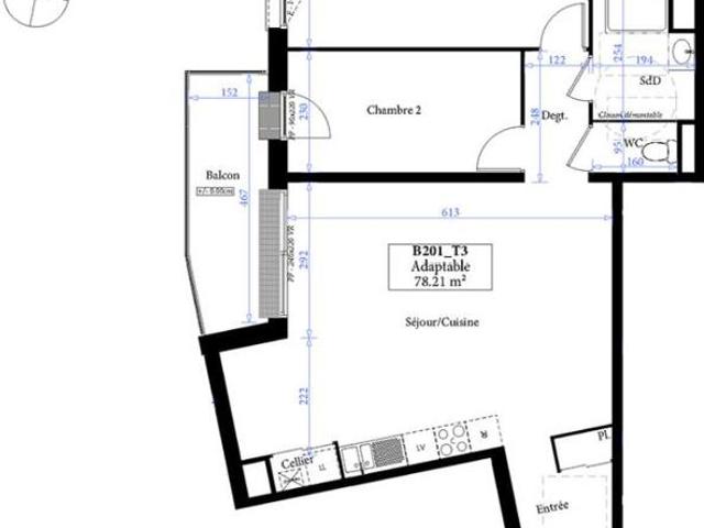 Appartement T3 78.21