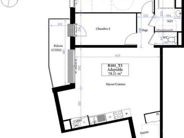 Appartement T3 78.21