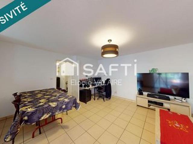 Appartement T3 Vendu loué, avec double stationnement dans Résidence sécurisée avec piscine et parc paysagé