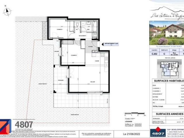 Appartement T3 à louer à Thyez