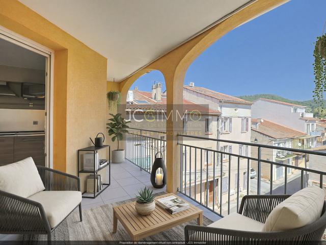 APPARTEMENT T3 AU 3EME ETAGE AVEC TERRASSE VUE DEGAGEE, ASCENSEUR ET GARAGE DOUBLE