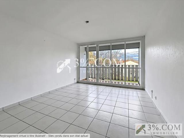 Appartement T3 avec balcon, cave et garage