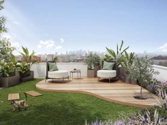 Appartement T3 avec Jardin et Terrasses à Bezons Quartier Carré