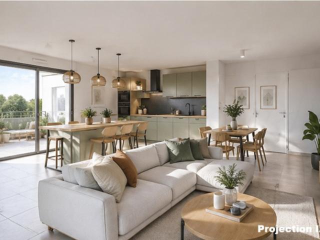 Appartement T3 avec terrasse et garage