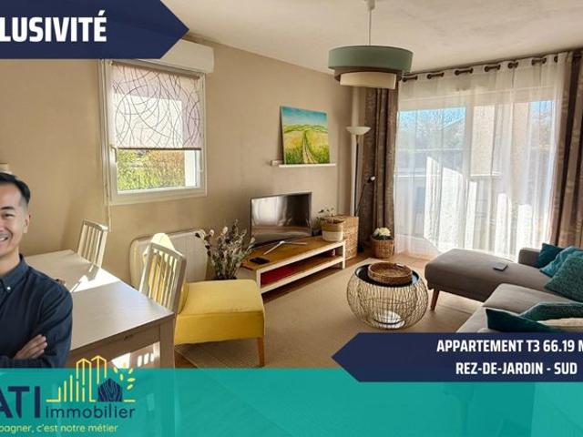 Appartement T3 BRUZ Rez de jardin SUD