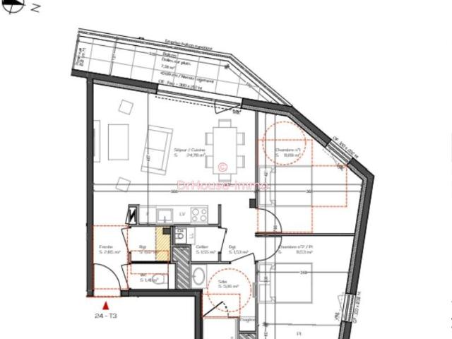 Appartement T3 Confort moderne et prestations de qualité
