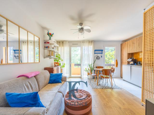 Appartement T3 de 74 m2 avec jardin, garage et cave