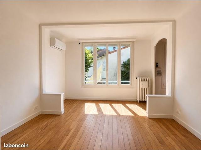 Appartement T3 entièrement rénové – Jardin, bureau indépendant et garage