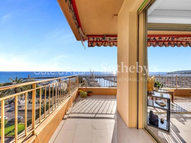 Appartement T3 + Grand garage Front de mer à Menton Garavan / vue panoramique
