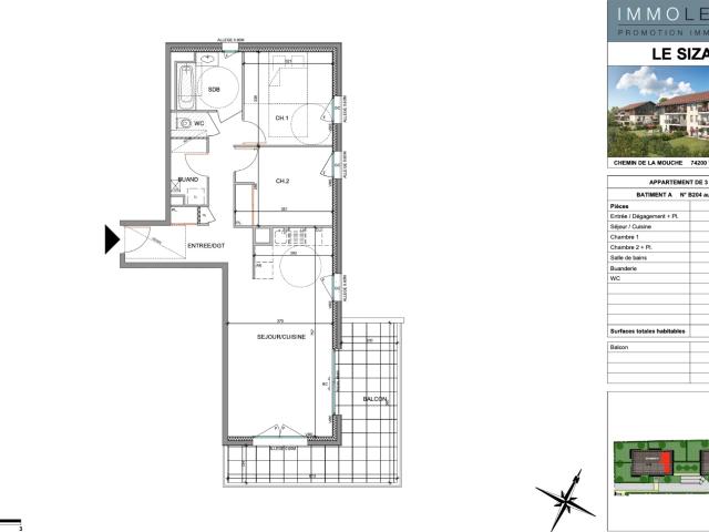 APPARTEMENT T3 LE SIZAIN