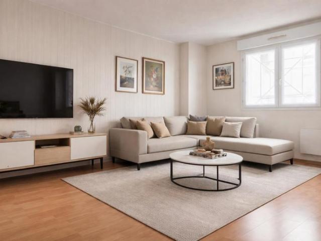 Appartement T3 lumineux avec 2 points d'eau et 2 places de parking