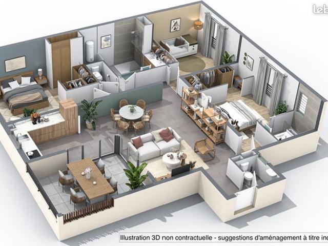 ✨ Appartement T3 neuf ascenseur et 2 places de parking Carré d’Or de Saint Denis Réunion ✨