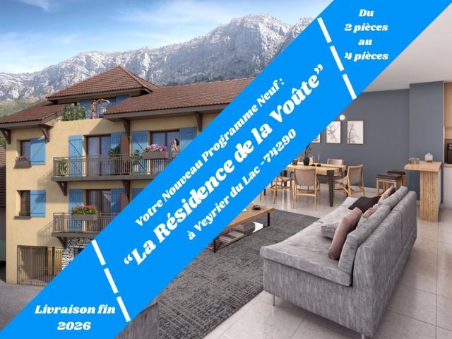 ?Appartement T3 neuf de 76 m² à Veyrier du Lac – Un cadre de vie paisible à deux pas du lac d’Annecy