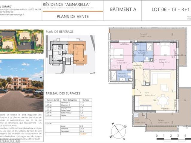 Appartement T3 neuf résidence SUARINA