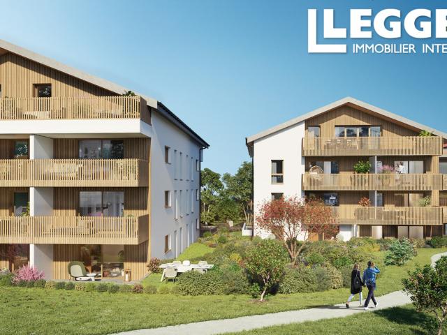 Appartement T3 neuf, 64 m2, 2 garages, cave à 6,4 km de la frontière genevoise, idéal pour les fontaliers