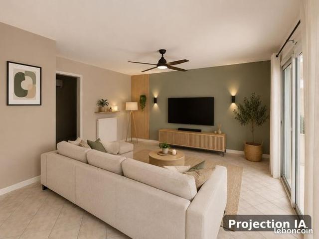 Appartement T3 rénové – Résidence sécurisée avec piscine – Moudong