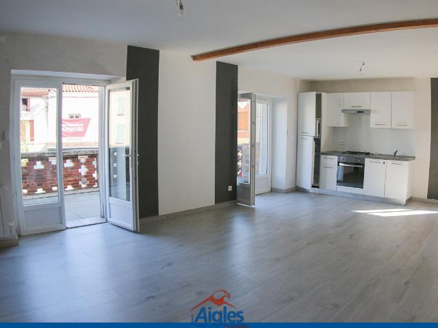 Appartement T3 spacieux avec grande terrasse centre ville
