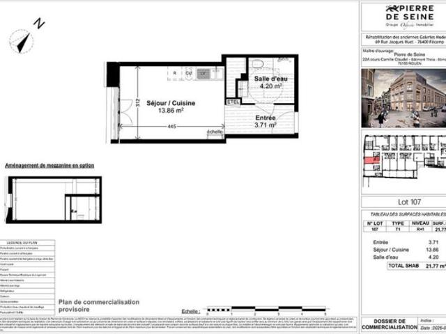 Appartement T1 21.77
