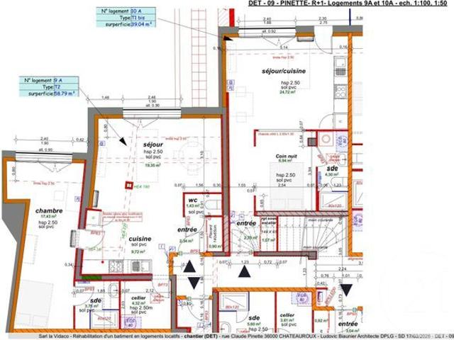 Appartement T1 à louer 1 pièce 39,25 m2 CHATEAUROUX 36