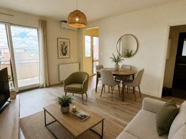 Appartement T1 lumineux avec grand balcon, climatisation et cellier – Toulouse Saint Cyprien