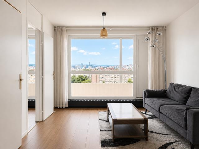 Appartement T1bis Dernier étage, vue imprenable sur Lyon et grand balcon
