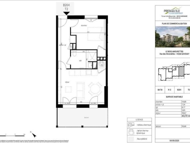 Appartement T2 43.72