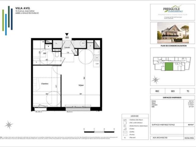 Appartement T2 43.1