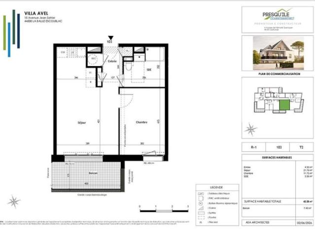 Appartement T2 43.38