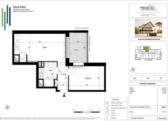 Appartement T2 40.58