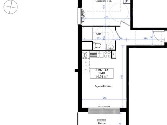 Appartement T2 40.74