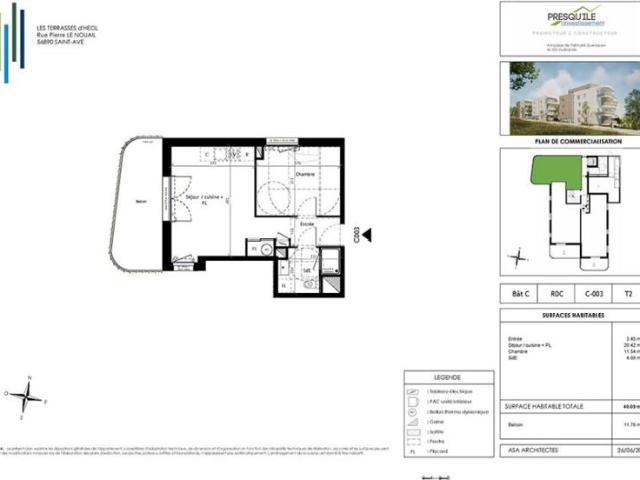 Appartement T2 40.09