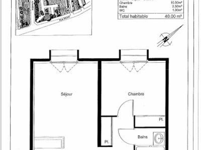 Appartement T2 40m2 à louer à Blois | Pichet
