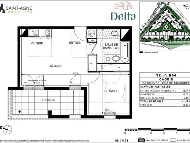 APPARTEMENT T2 41M