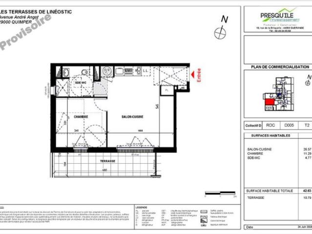 Appartement T2 42.63