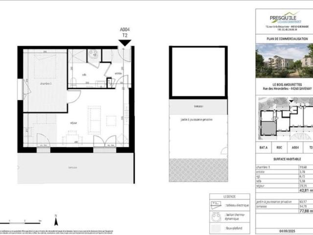 Appartement T2 42.81