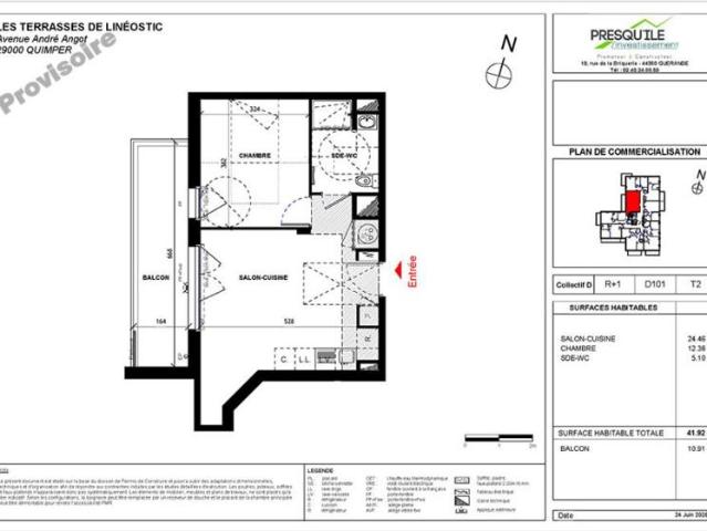 Appartement T2 42.92