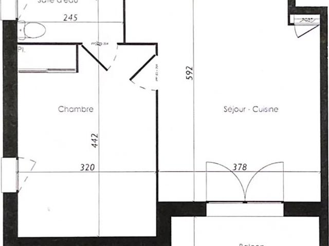 Appartement T2 42m² + balcon 31500 TOULOUSE