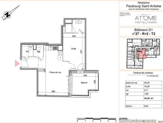 Appartement T2 45.92