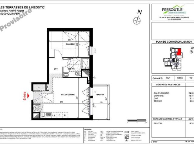 Appartement T2 45.15